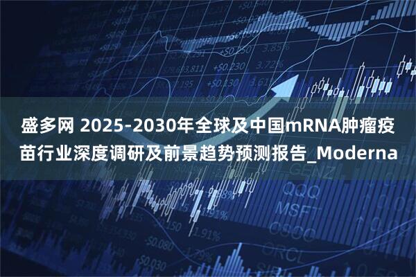 盛多网 2025-2030年全球及中国mRNA肿瘤疫苗行业深度调研及前景趋势预测报告_Moderna